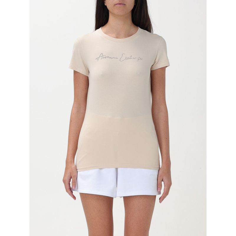 Armani Exchange T-Shirt Woman Beige
